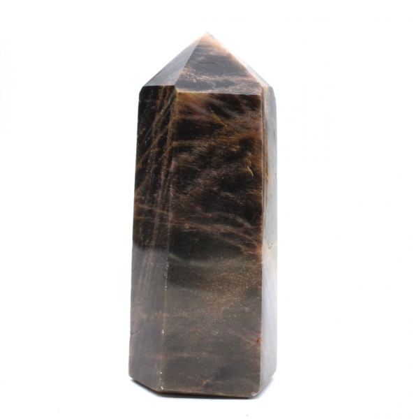 Prisme en Pierre de Lune Noire - Feldspath Microcline de Collection