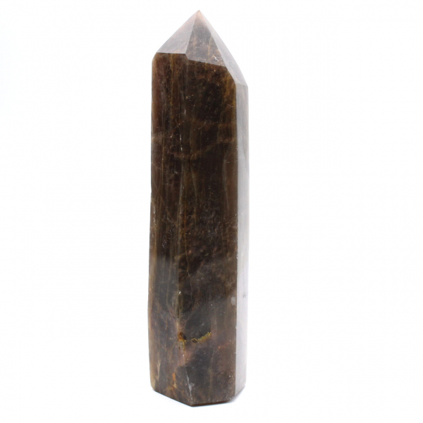 Prisme Léger en Microcline - Pierre de Lune Noire de Madagascar