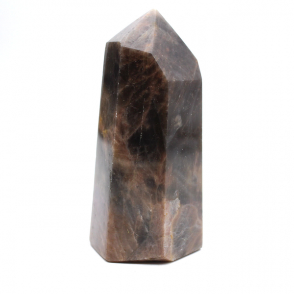 Prisme en Pierre de Lune Noire - Microcline de Madagascar Calibré
