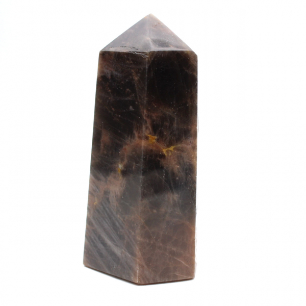 Prisme en Pierre de Lune Noire - Microcline de Madagascar Calibré