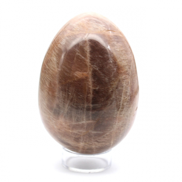 Pierre de Lune Noire - Œuf Microcline 455g