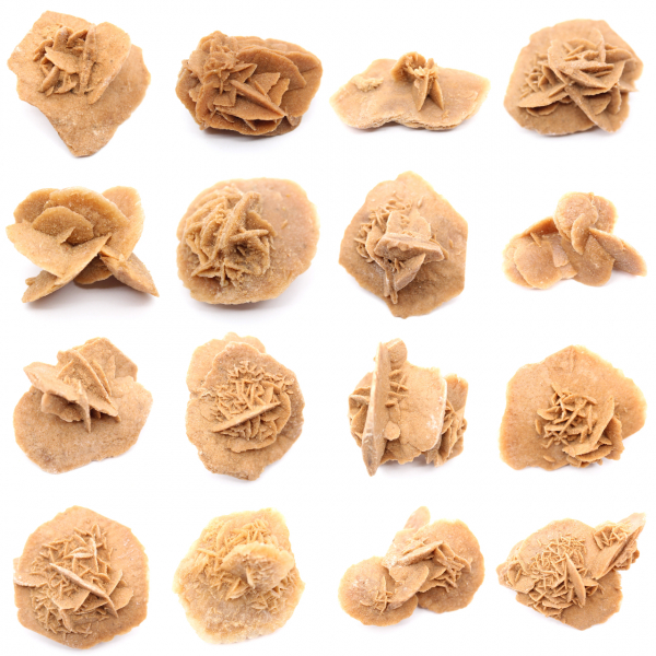 Petite Rose des sables du Maroc : fragment géologique naturel