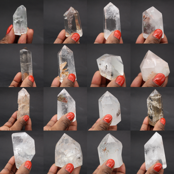 Prisme de quartz légèrement fumé