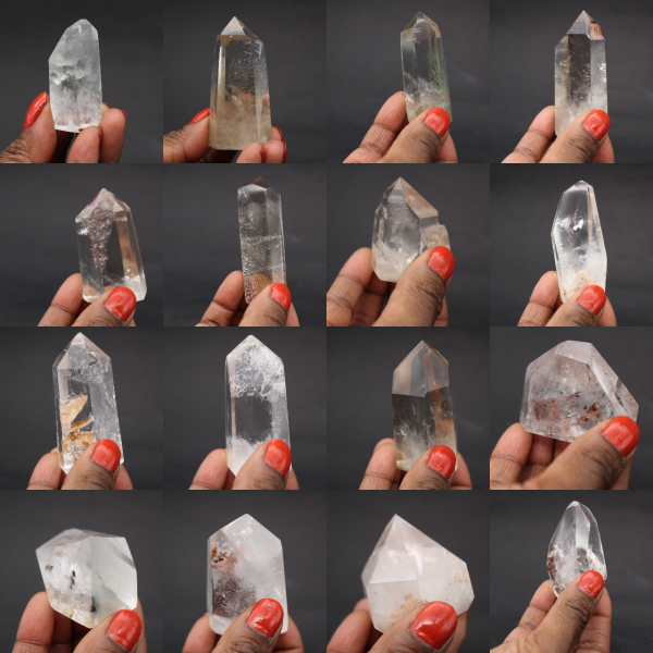 Prisme de quartz légèrement fumé
