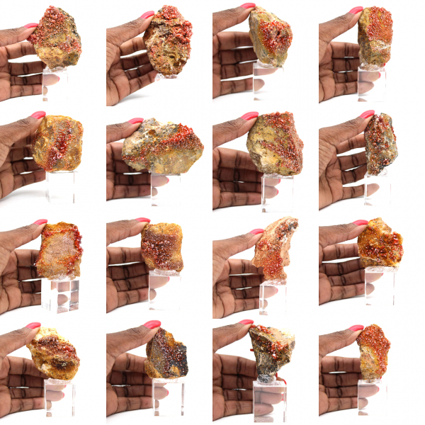 Cristaux de pierre de vanadinite