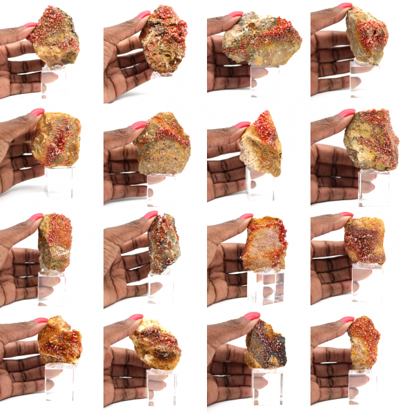 Cristaux de pierre de vanadinite