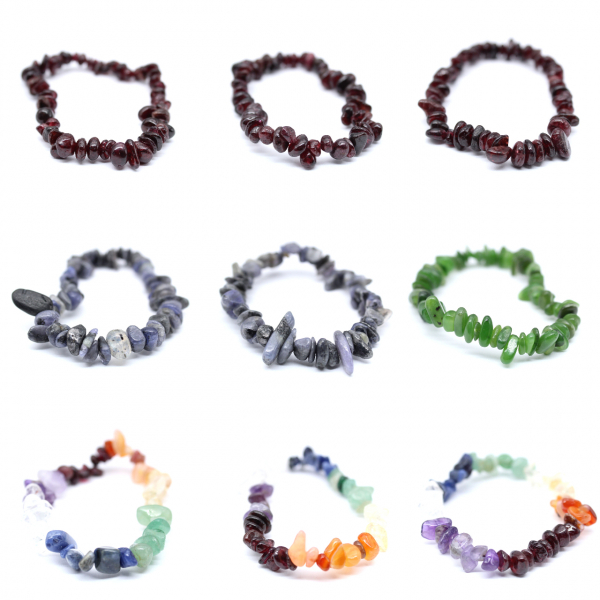 Bracelet en grenat almandin