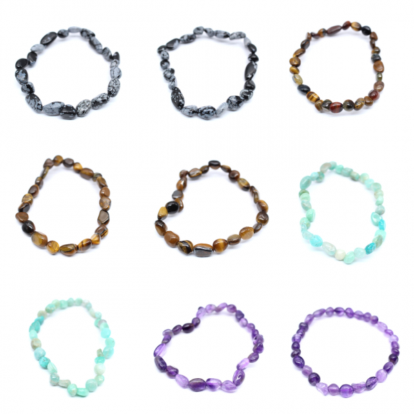 Bracelet obsidienne neige
