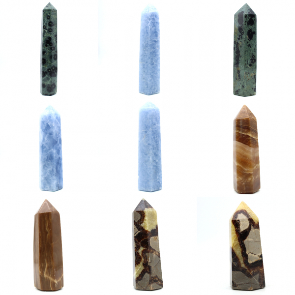 Prisme de calcite bleue