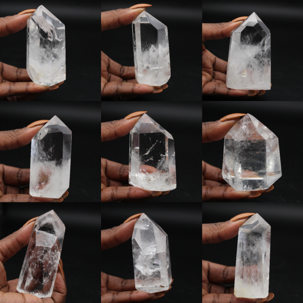 Prisme de cristal de roche de Madagascar
