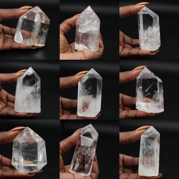 Prisme de cristal de roche de Madagascar