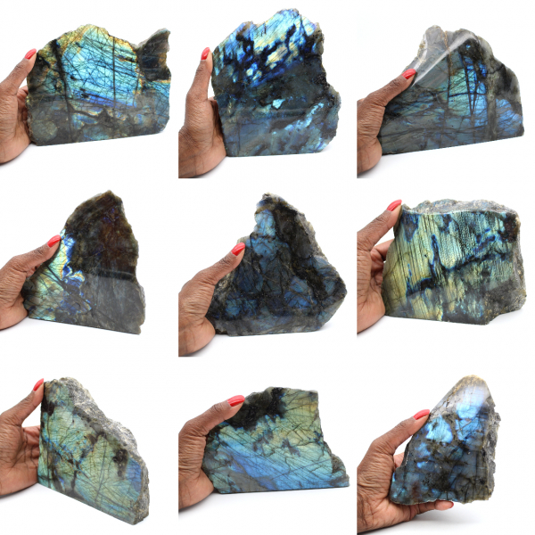Labradorite une face polie de collection