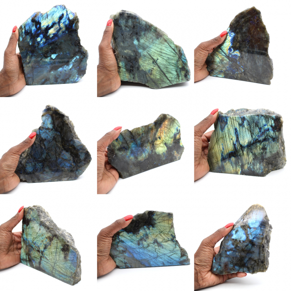 Labradorite une face polie de collection