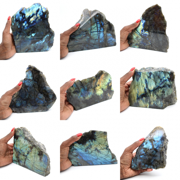 Labradorite une face polie de collection
