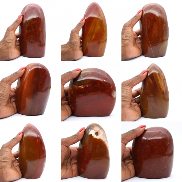 Forme libre de Jaspe rouge