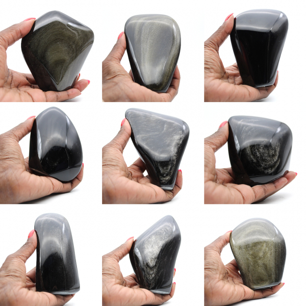 Obsidienne dorée à poser