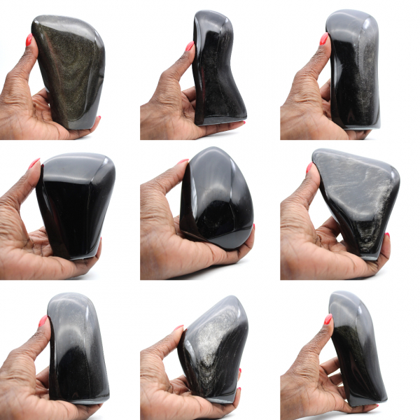 Obsidienne dorée à poser