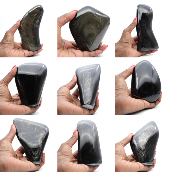 Obsidienne dorée à poser