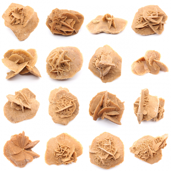 Petite Rose des sables du Maroc : fragment géologique naturel