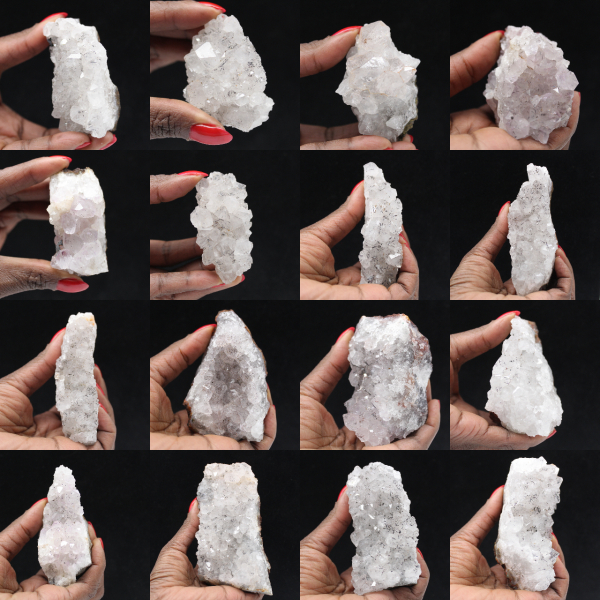 Quartz brut du Maroc, Cristaux à inclusions de Goethite