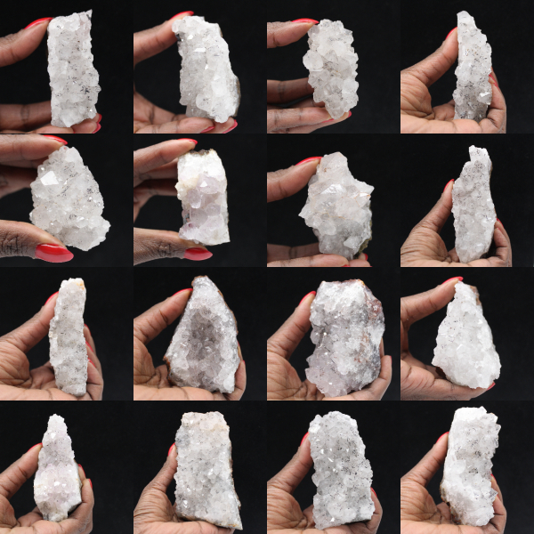 Quartz brut du Maroc, Cristaux à inclusions de Goethite