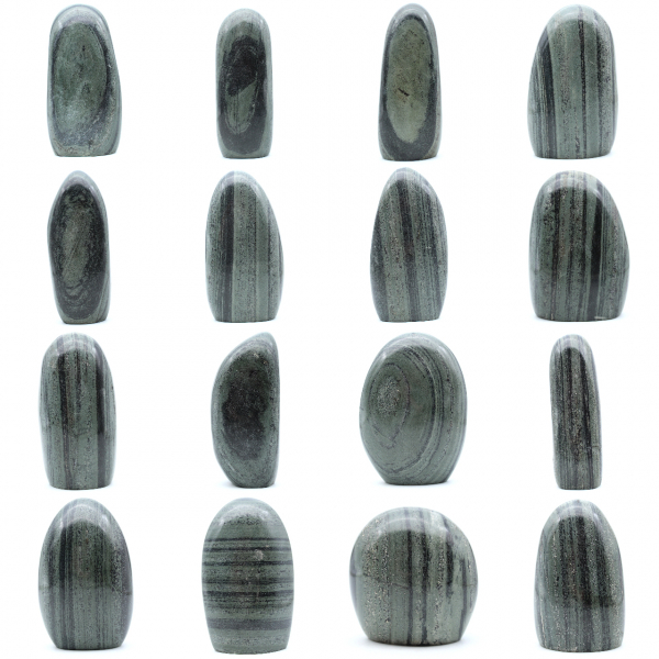 Pierre de Jaspe verte striée naturelle