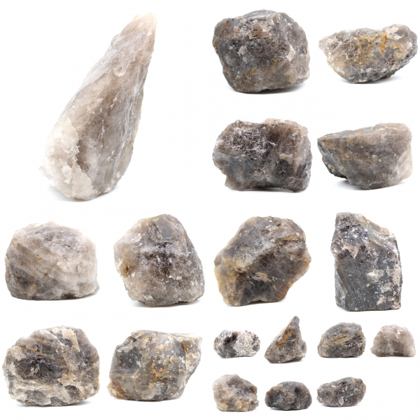 Quartz fumé brut de Madagascar
