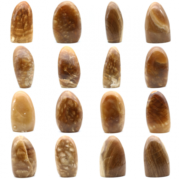 Pierre de calcite miel naturelle