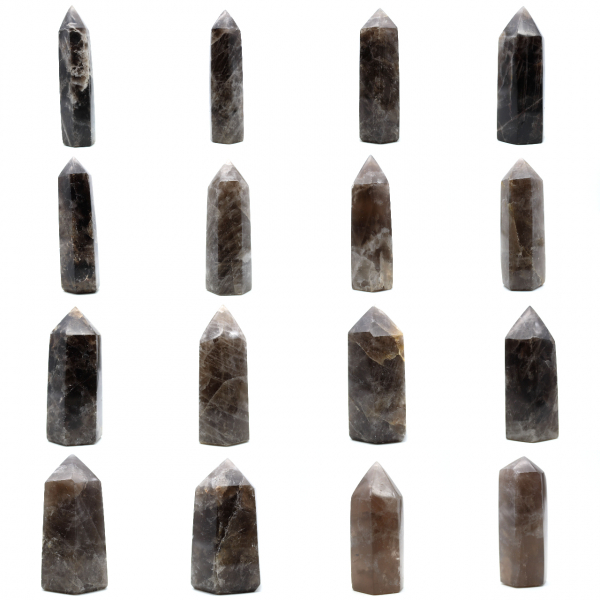 Prisme polie en Quartz fumé
