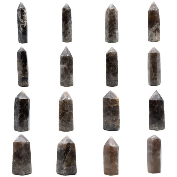 Prisme polie en Quartz fumé