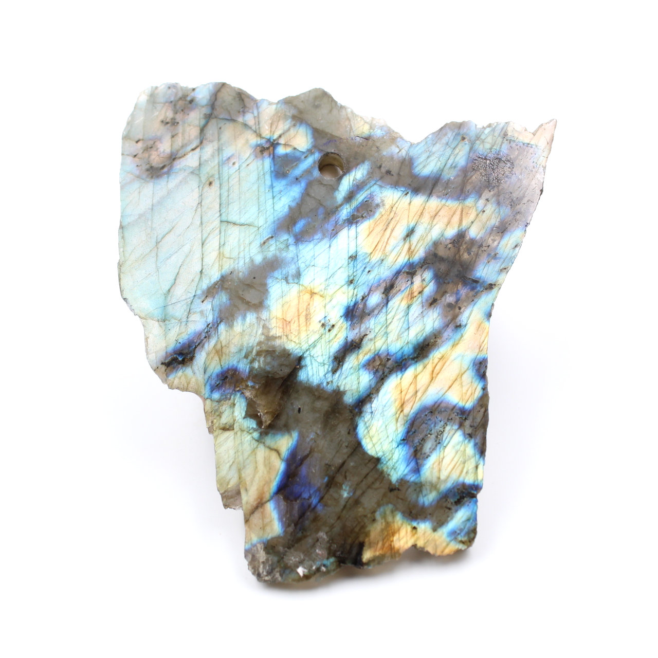 Pendentif en Labradorite forme libre poli brut