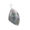 Pendentif en labradorite forme libre bélière argent 925 - 0