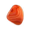 Pendentif en agate orange forme libre - 0