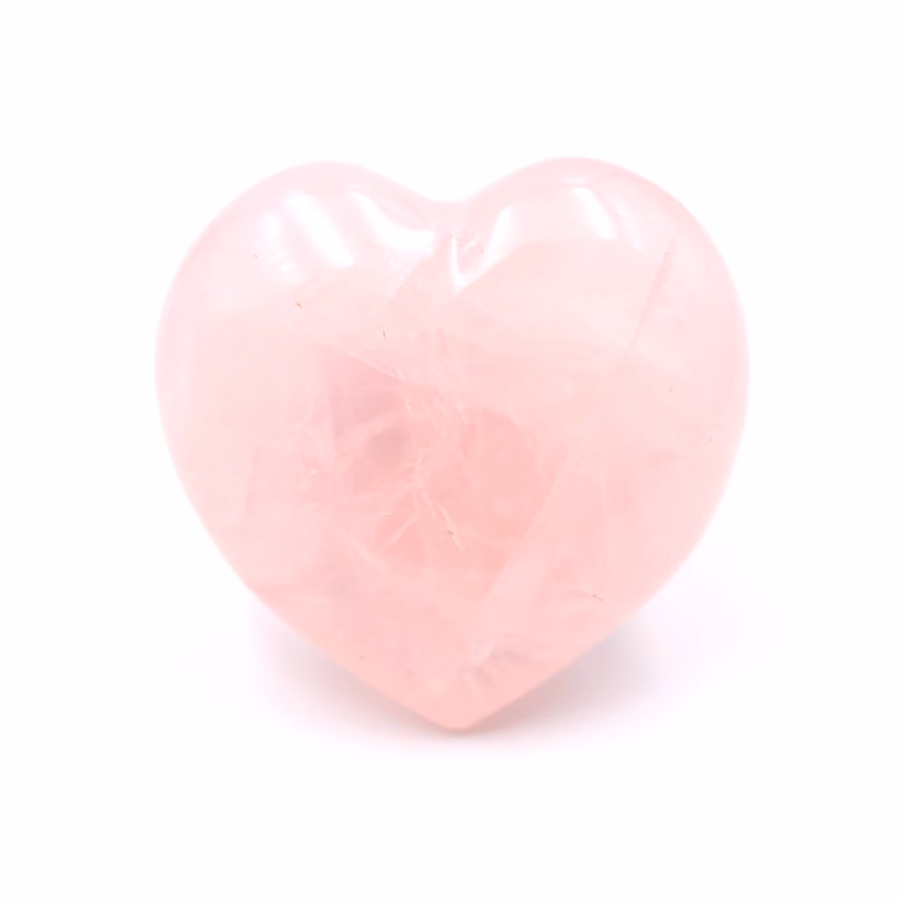Coeur en quartz rose de Madagascar