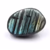 Beau galet de Labradorite striures bleues jaunes