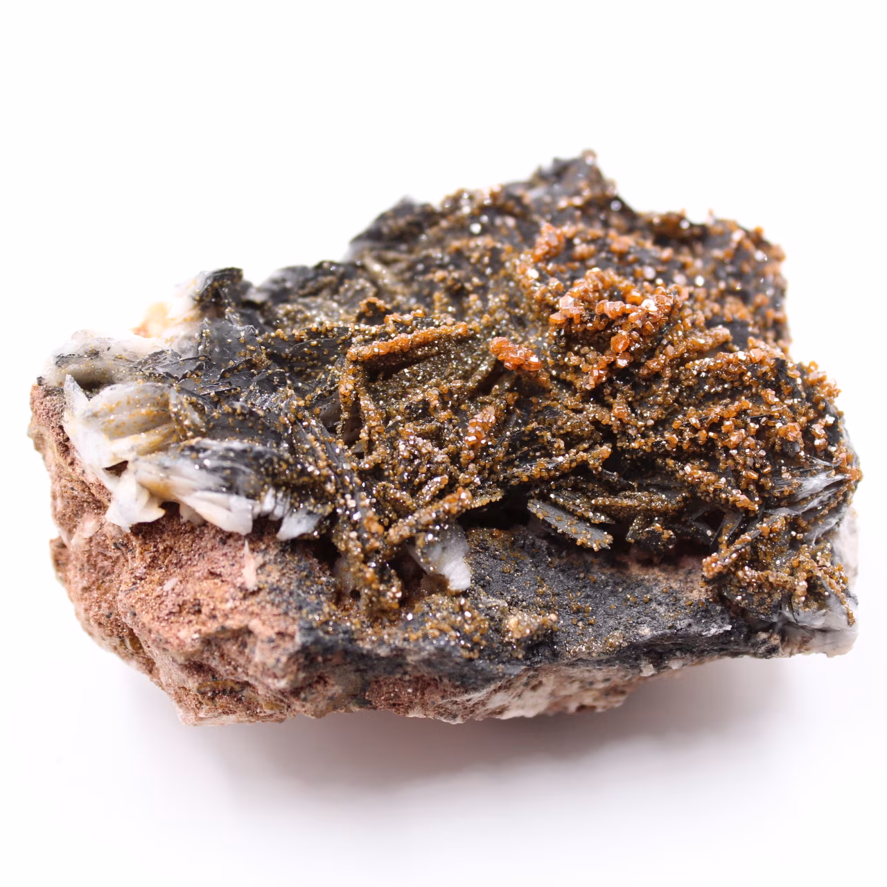 Cristaux de vanadinite sur gangue