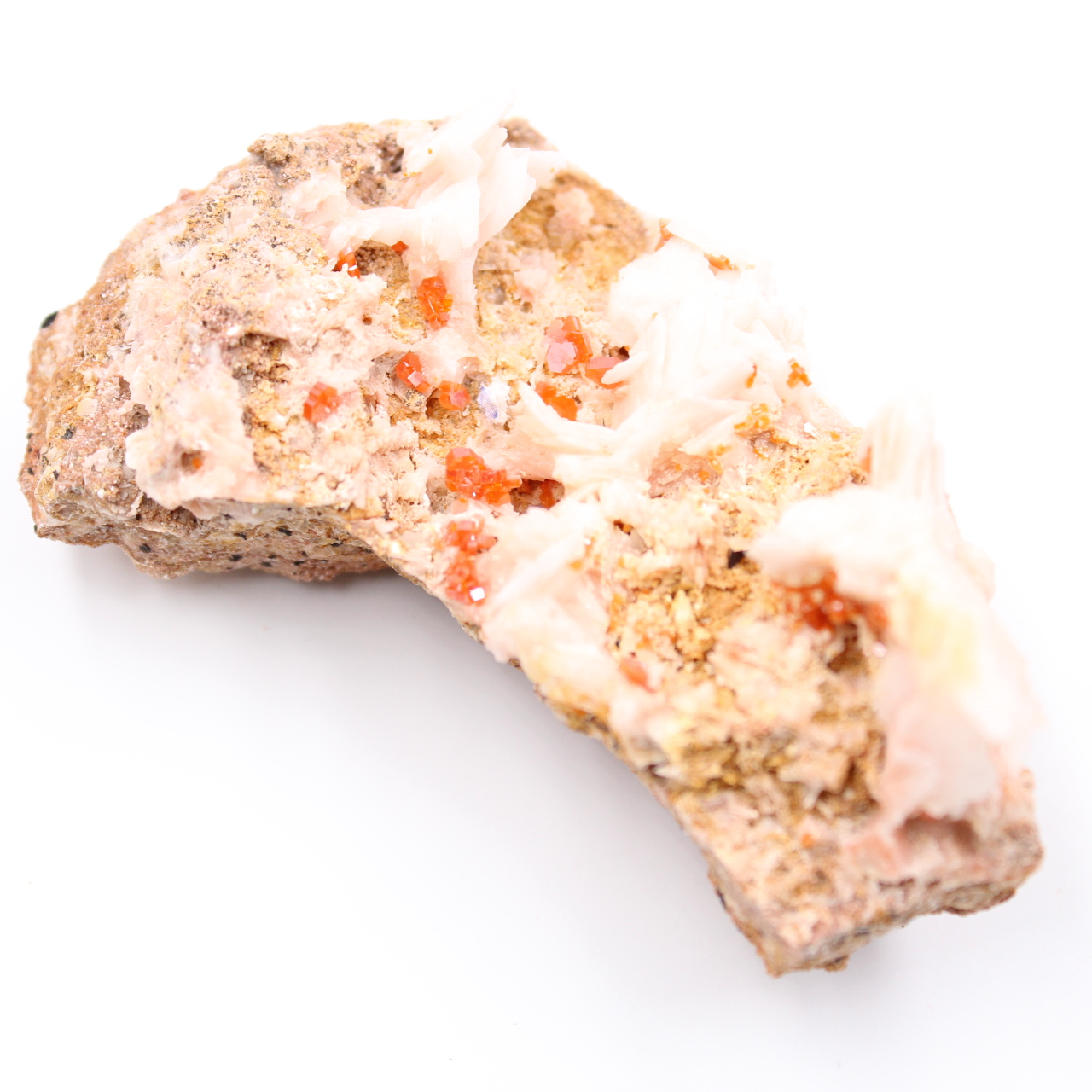 Cristaux de vanadinite sur gangue