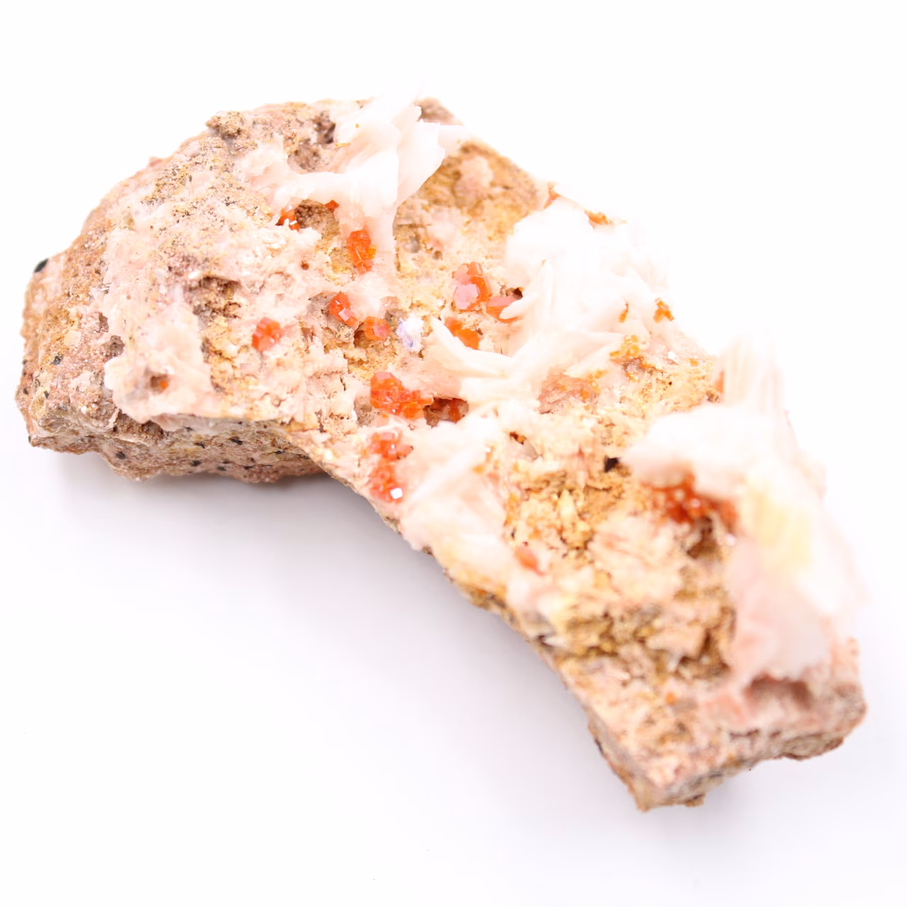 Cristaux de vanadinite sur gangue