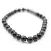 Bracelet d'obsidienne 6 mm - 0