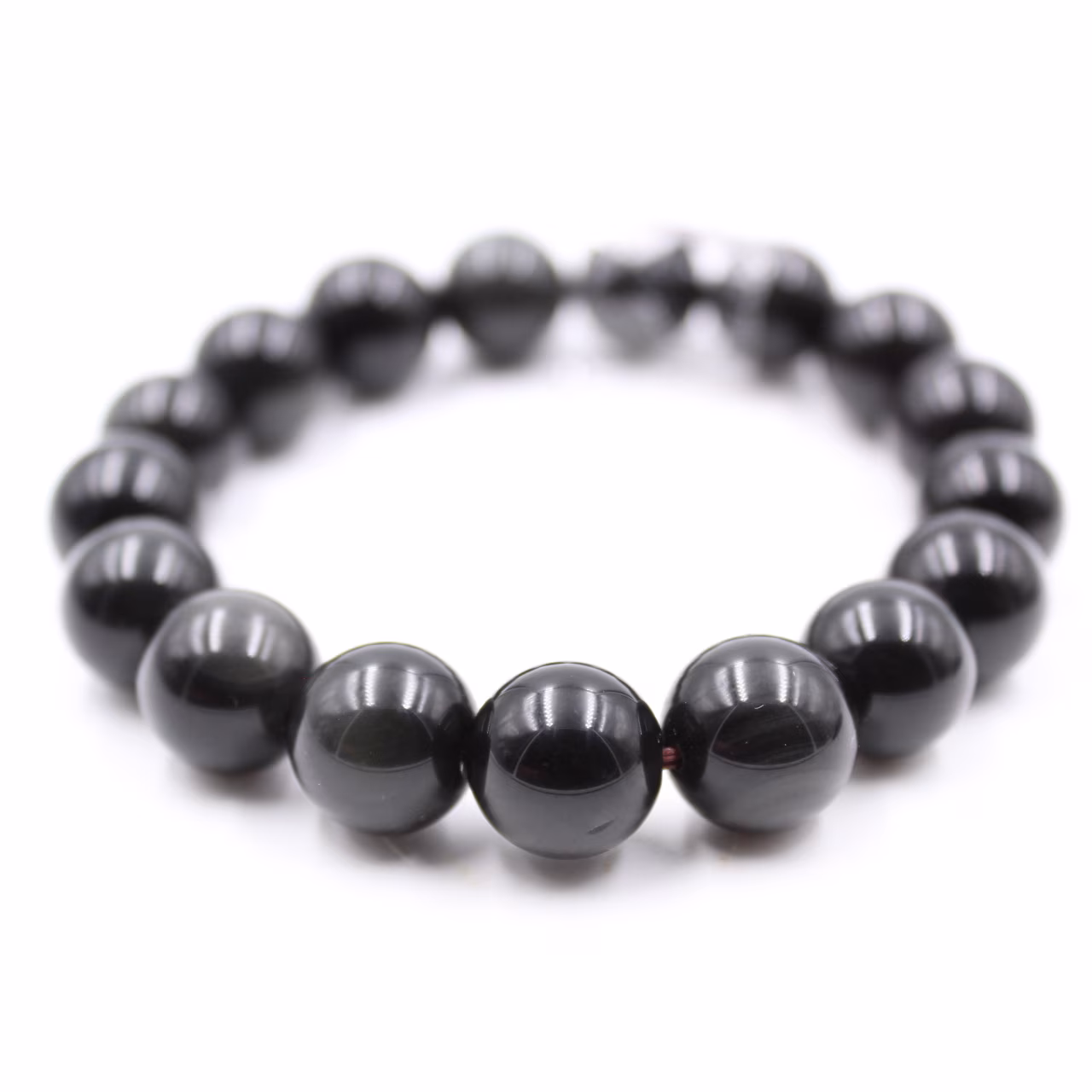 Bracelet d'obsidienne 12 mm