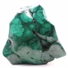Pierre de malachite forme abstraite d'ornement