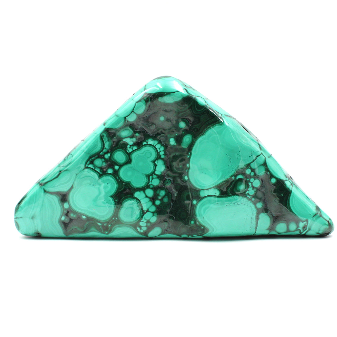 Pierre de malachite forme abstraite d'ornement