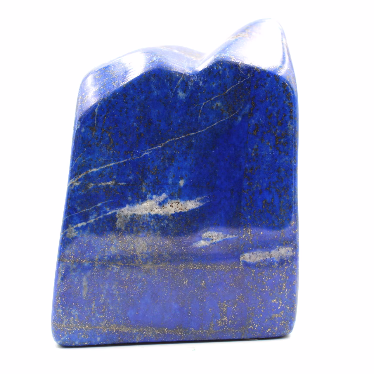Bloc en pierre de lapis Lazuli forme abstraite d'ornement