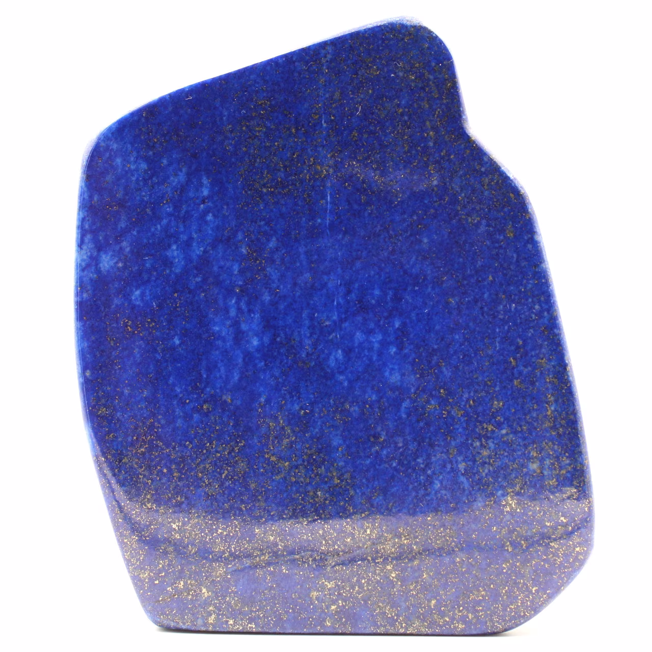 Bloc en pierre de lapis Lazuli forme abstraite d'ornement