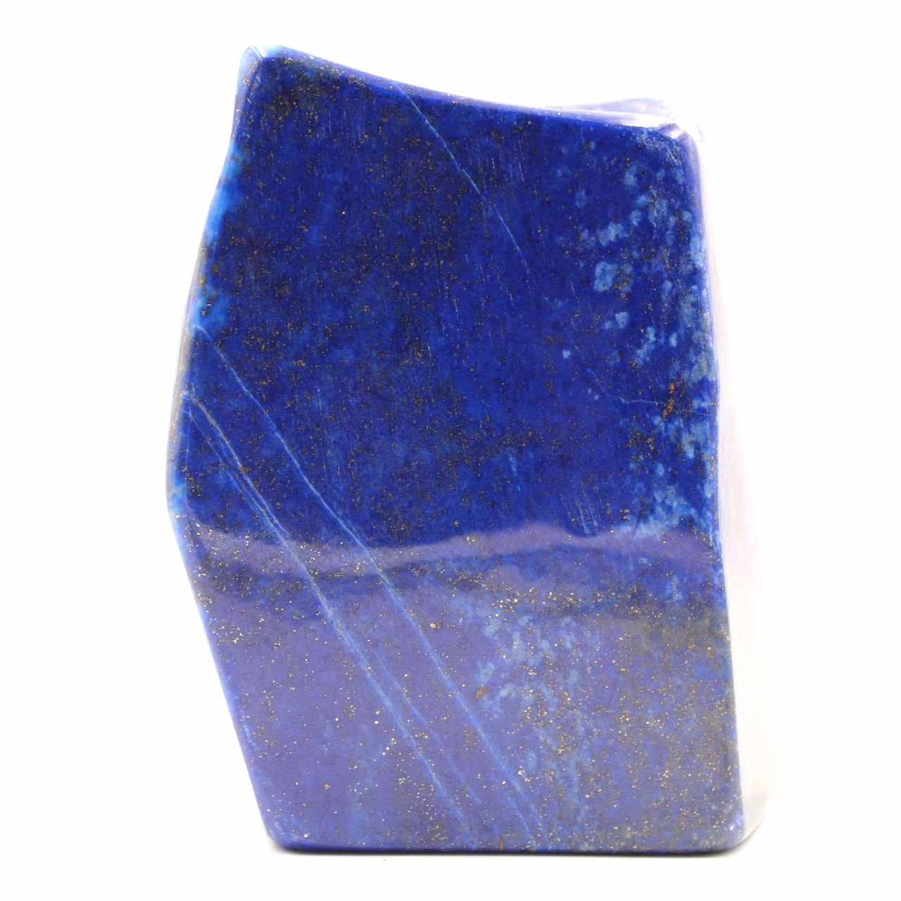 Bloc en pierre de lapis Lazuli forme abstraite d'ornement