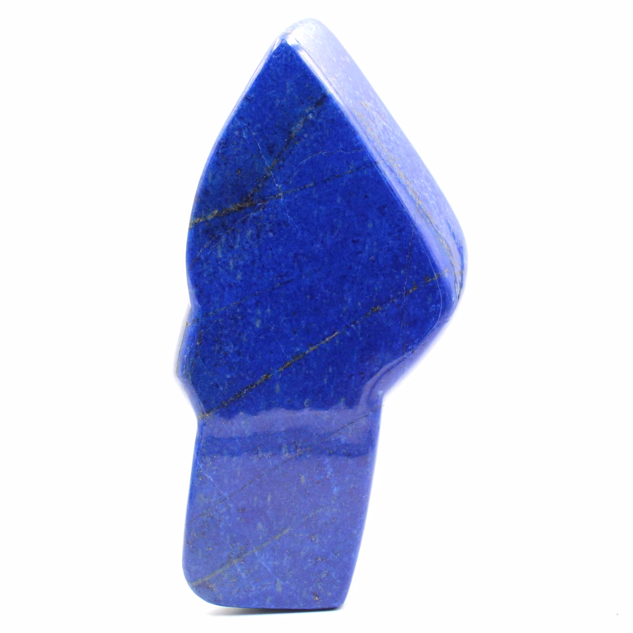 Bloc en pierre de lapis Lazuli forme abstraite d'ornement