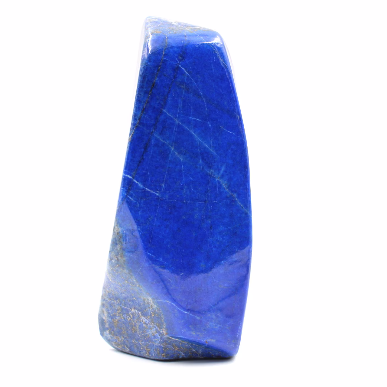 Bloc en pierre de lapis Lazuli forme abstraite d'ornement