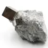 Cubes de pyrite sur gangue de Navajun Espagne - 0