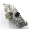 Cubes de pyrite sur gangue de Navajun Espagne - 0