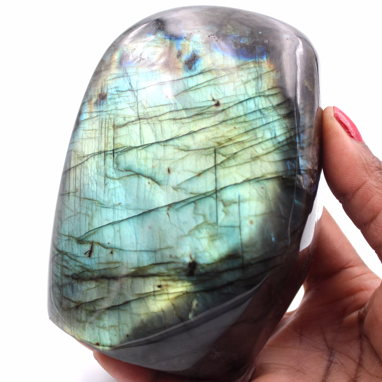 Pierre de Labradorite forme libre d'ornement